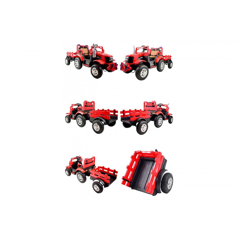 Mega Traktor Large na akumulator z przyczepką Mega Traktor Large na akumulator z przyczepką