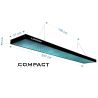 Lampa bilardowa Compact 247x31x6 cm
