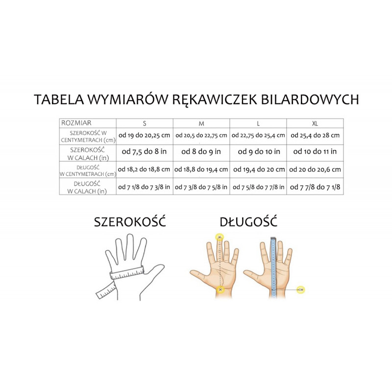 Rękawiczka bilardowa Europool Rękawiczka bilardowa Europool