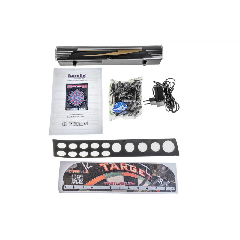 Elektroniczna tarcza do darta Karella Premium Silver Elektroniczna tarcza do darta Karella Premium Silver