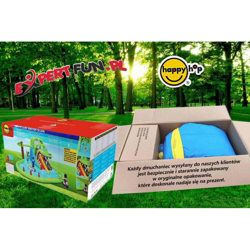 Podwójna zjeżdżalnia wodna Krokodyla w Dżungli - HappyHop Podwójna zjeżdżalnia wodna Krokodyla w Dżungli - HappyHop