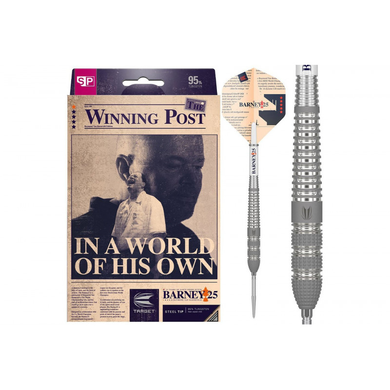 Rzutki Target Raymond van Barneveld Barney 95% (steel tip) 25g Rzutki Target Raymond van Barneveld Barney 95% (steel tip) 25g