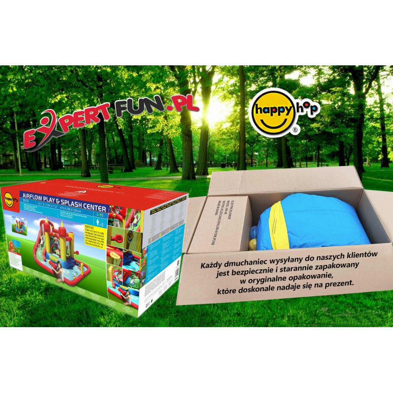 Dmuchany basen ze zjeżdżalnią i armatką - HappyHop - Funland Dmuchany basen ze zjeżdżalnią i armatką - HappyHop - Funland
