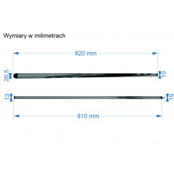 Kij do rosyjskiej piramidy 2-cz Standard od LERONI Kij do rosyjskiej piramidy 2-cz Standard od LERONI