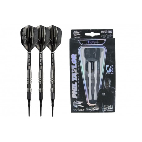 Rzutki Target Phil Taylor Power 8ZERO Black Titanium 80% (soft tip) 18g