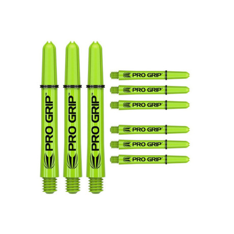 Shafty Target - Pro Grip - 9 sztuk - Limonkowy Intermediate