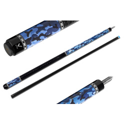 Kij bilardowy 2-cz. EVO Camo Navy Leather Wrap