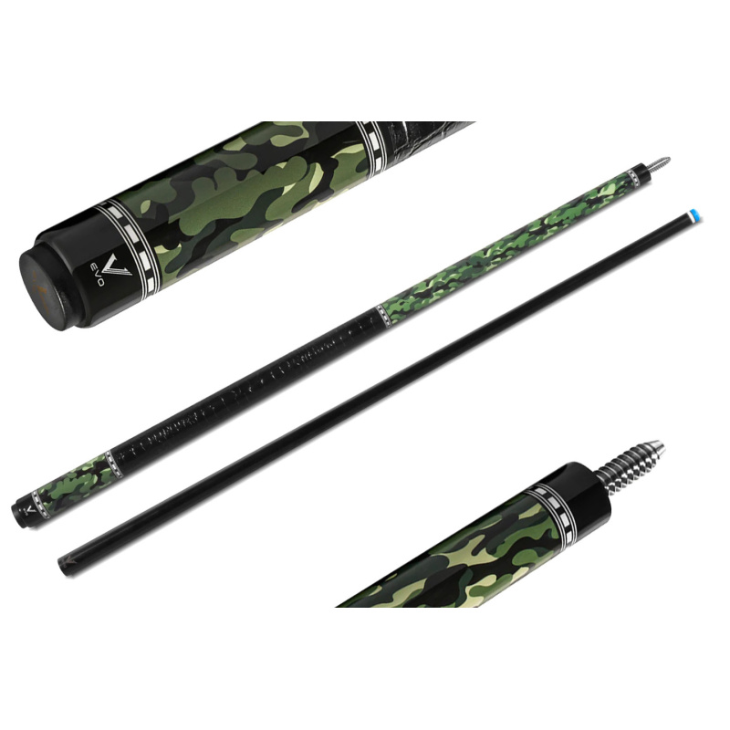 Kij bilardowy 2-cz. EVO Camo Viper Leather Wrap