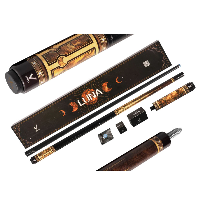 Kij bilardowy 2-cz. EVO Luna Golden Crest MAX