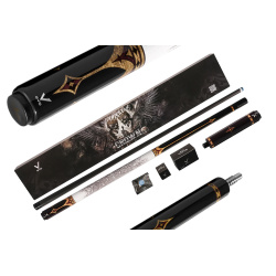 Kij bilardowy 2-cz. EVO Crown-2 Royal Black - White Leather Wrap MAX