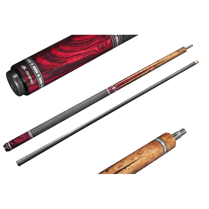 Kij bilardowy 2-cz. Rhino ECLIPSE II - Ember