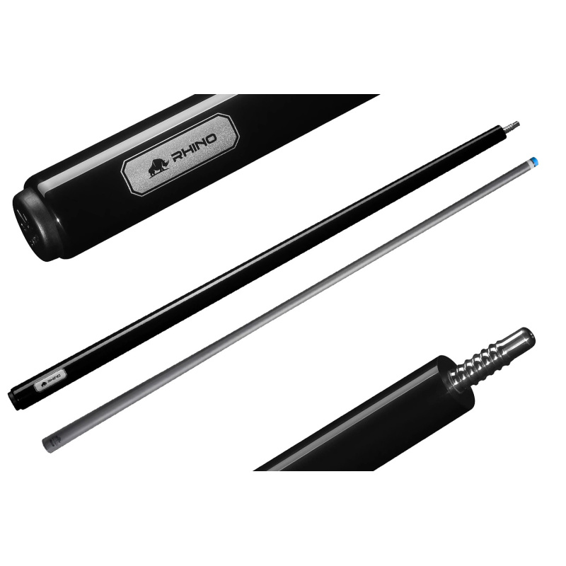 Kij bilardowy 2-cz. Rhino LUMINAX - Jet Black