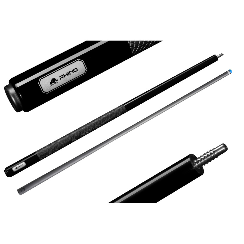 Kij bilardowy 2-cz. Rhino LUMINAX - Jet Black SW