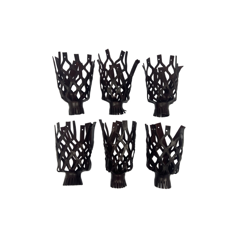 Skórzane siatki bilardowe z naturalnej skóry - komplet 6 sztuk