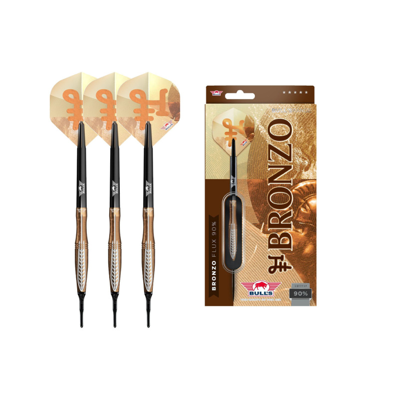 Rzutki Bull's Bronzo Flux 90% (soft tip) 18g