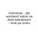 Instrukcja wymiany sukna na stole bilardowym - GRATIS*