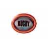 Krążek do cymbergaja - rugby - Sam Billares -  80x65x6mm 21g - czerwony
