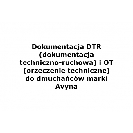 Dokumentacja DTR i OT